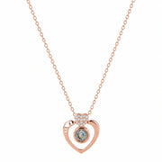 Rose Gold Heart Pendant