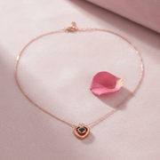 Luminescent Heart Projection Pendant - 925 Sterling Silver