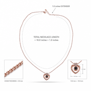 Rose Gold Heart Pendant
