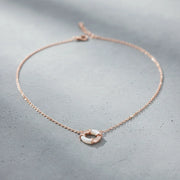 Rose Gold Circle Pendant