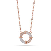 Rose Gold Circle Pendant