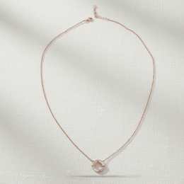Stellar Halo Necklace - Rose Gold Vermeil & Mother of Pearl