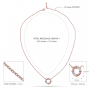Rose Gold Circle Pendant