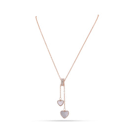 Blush Heart Charm Necklace