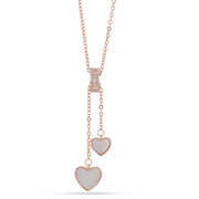 Blush Heart Charm Necklace