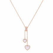 Blush Heart Charm Necklace
