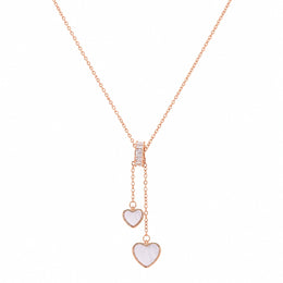 Blush Heart Charm Necklace