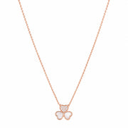Elegant Clover Heart Necklace