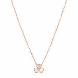 Elegant Clover Heart Necklace