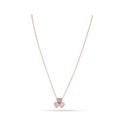 Elegant Clover Heart Necklace