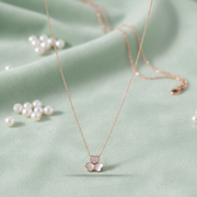 Rose Gold Clover Locket – 925 Silver & Mother of Pearl
