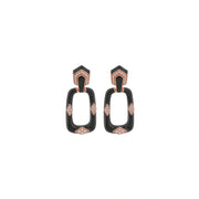 Midnight Rose Drop Earrings
