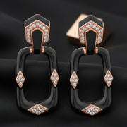 Midnight Rose Drop Earrings