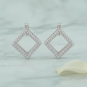Radiant Square Hoop Earrings