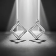 Radiant Square Hoop Earrings