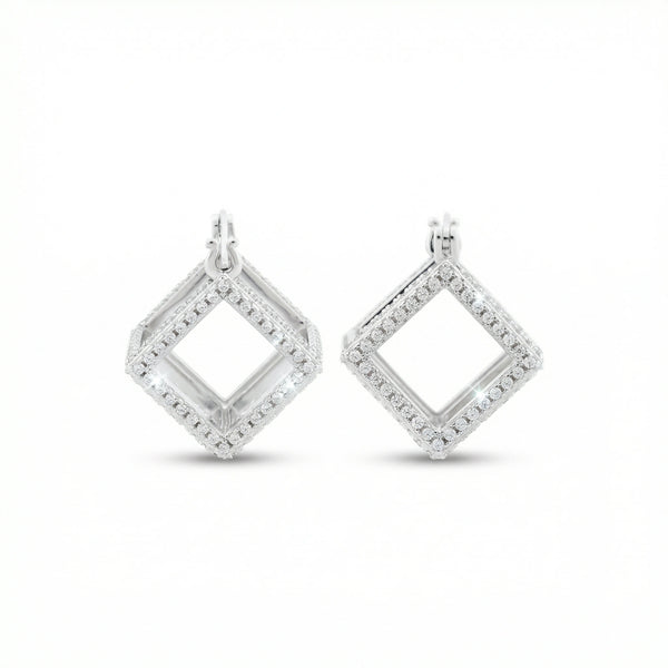 Radiant Square Hoop Earrings