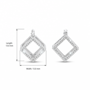 Radiant Square Hoop Earrings