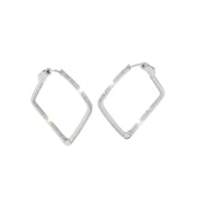 Luxe Diamond Frame Hoops