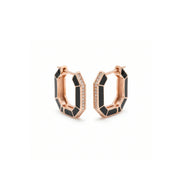 Midnight Edge Hoop Earrings