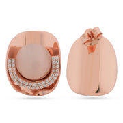 Blush Pearl Halo Earrings