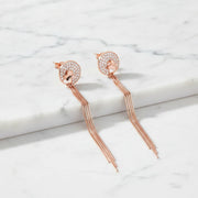 Rose Gold Tassel Earrings