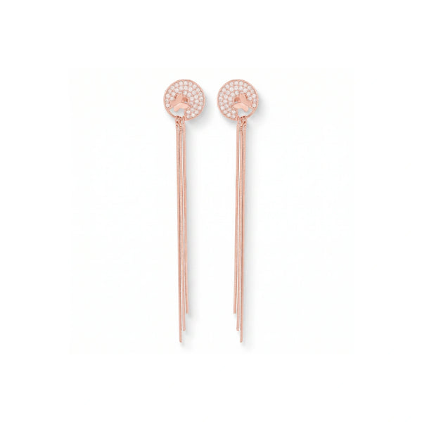 Rose Gold Tassel Earrings