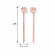 Rose Gold Tassel Earrings