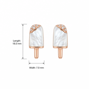 Rose Gold Popsicle Earrings