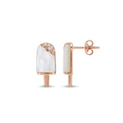 Rose Gold Popsicle Earrings