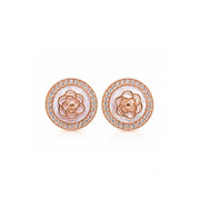 Rose Bloom Halo Earrings