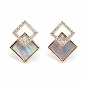 Luminous Diamond Frame Earrings