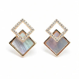 Luminous Diamond Frame Earrings