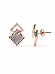 Luminous Diamond Frame Earrings