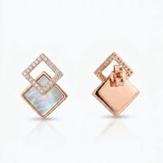 Luminous Diamond Frame Earrings