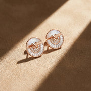 Opal Radiance Fan Earrings