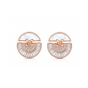 Opal Radiance Fan Earrings