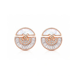 Opal Radiance Fan Earrings
