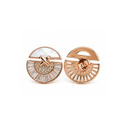 Opal Radiance Fan Earrings