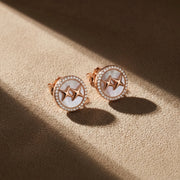 Celestial Pearl Halo Earrings