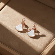 Moonlit Pearl Fan Earrings