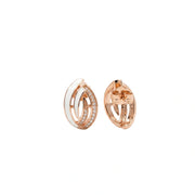 Ivory Twist Halo Earrings