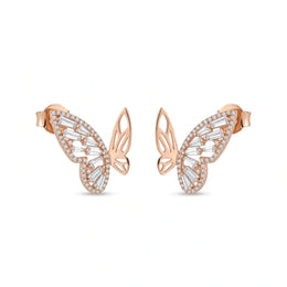 Butterfly Crystal Wing Earrings
