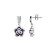 Royal Violet Bloom Earrings