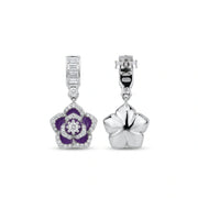 Royal Violet Bloom Earrings