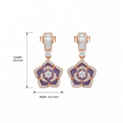 Royal Amethyst Bloom Earrings