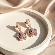 Royal Amethyst Bloom Earrings