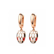 Rose Mosaic Drop Earrings