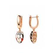 Rose Mosaic Drop Earrings