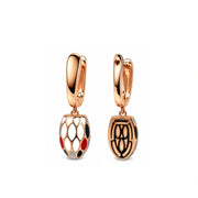 Rose Mosaic Drop Earrings