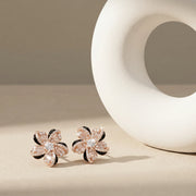 Midnight Bloom Crystal Earrings